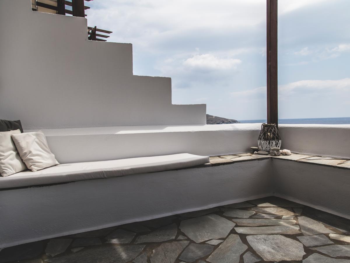 Meltemi Tinos Aparthotel Agios Romanos ภายนอก รูปภาพ