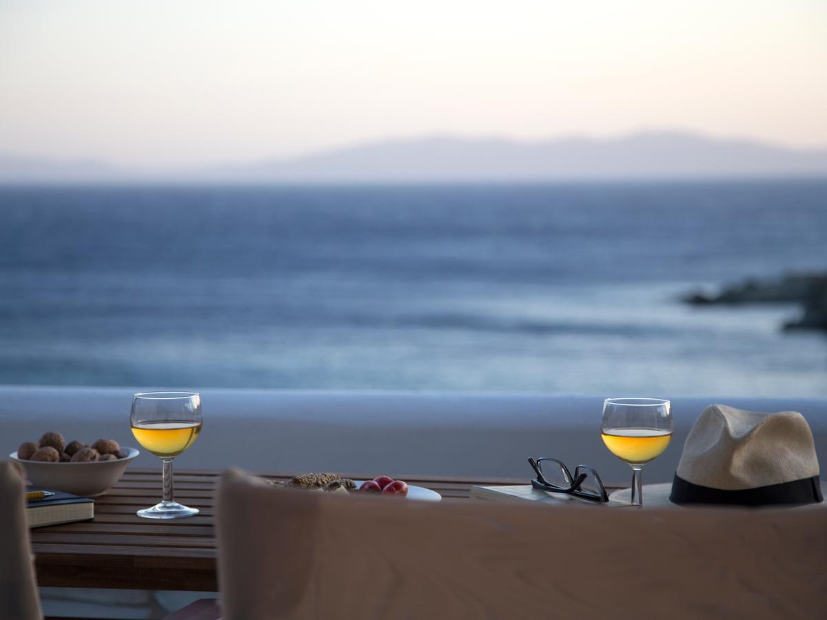 Meltemi Tinos Aparthotel Agios Romanos ภายนอก รูปภาพ